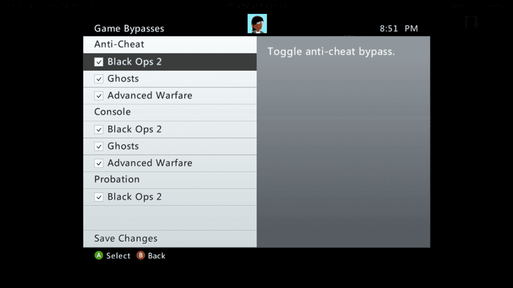 Game bypasses