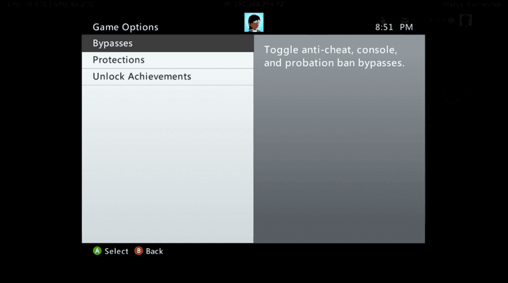 Game options
