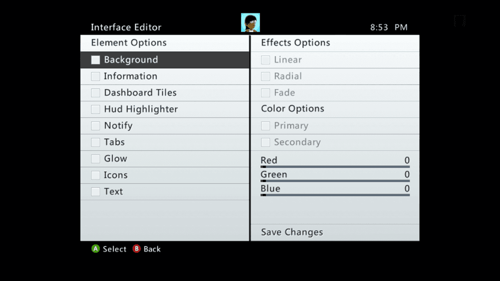 Interface editor
