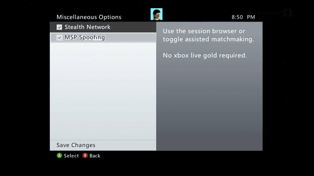 Misc options